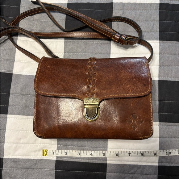 Patricia Nash Brown Leather Crossbody Bag - Picture 11 of 12